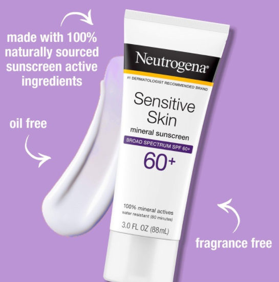 Kem chống nắng Neutrogena Sensitive Skin SPF 60 review