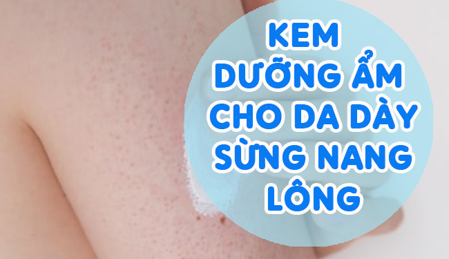 Top Kem Dưỡng Ẩm Cho Da Dày Sừng Nang Lông Hiệu Quả