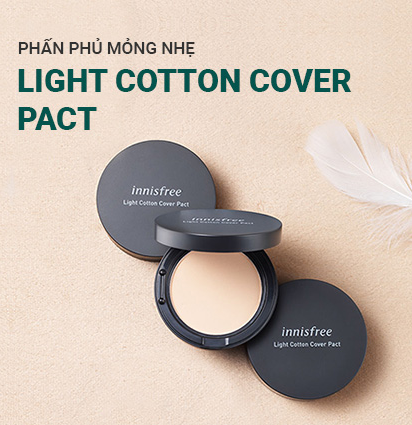 Phấn phủ Innisfree Light Cotton Cover Pact